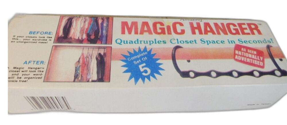 Vintage Magic Hanger Lot 8 Boxes Closet Space Saving Organizer As Seen On TV 90s
